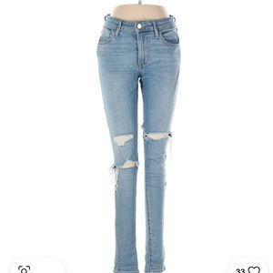 levis 711 skinny jean size 25